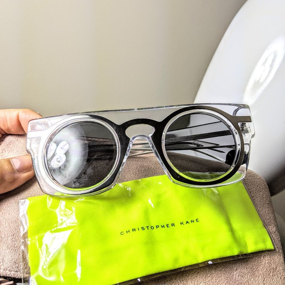 Authentic Christopher Kane clear sunglasses NEW